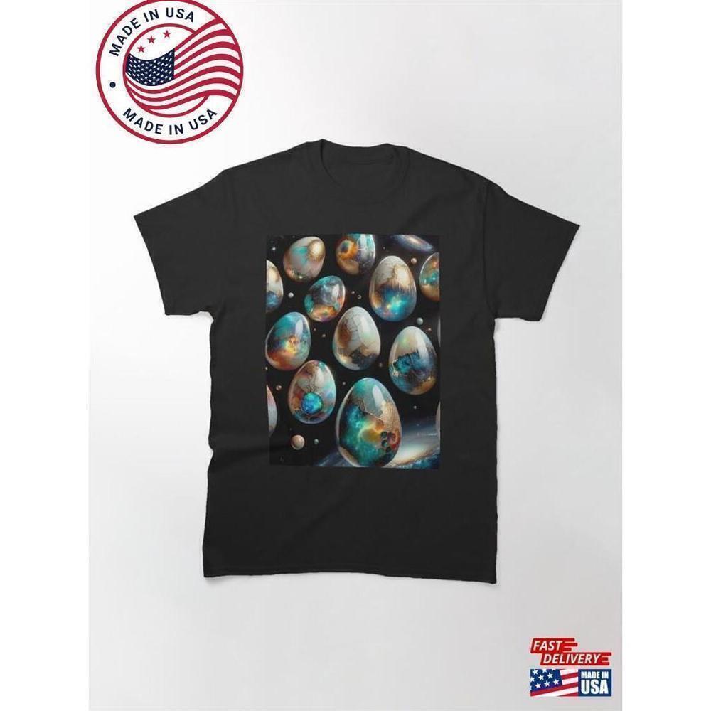 Cosmic Marvels Easter Eggs Space Science Fun Unisex Classic T-Shirt